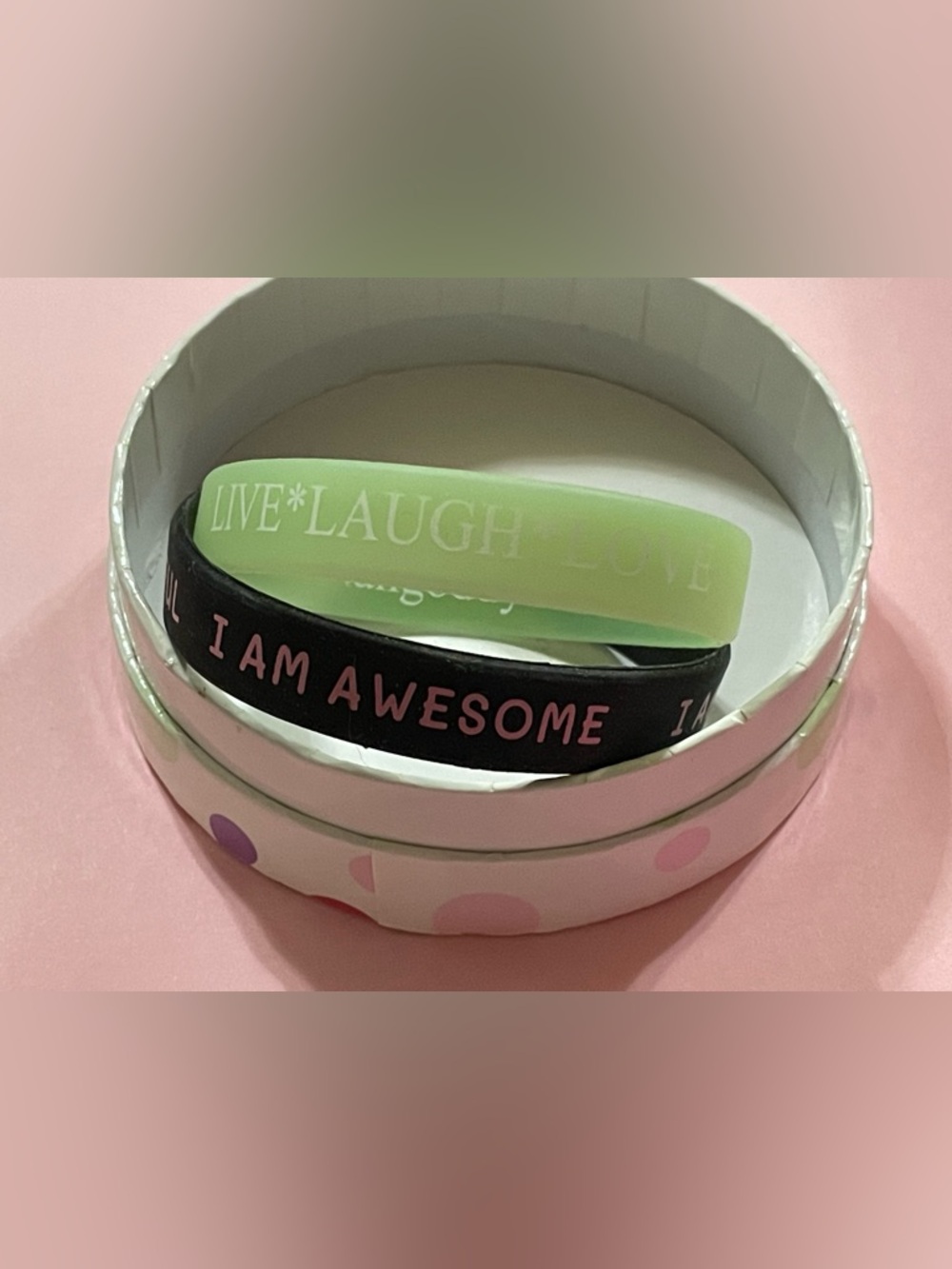 Inspirational Silicone Wristband Bracelets #7887 👑